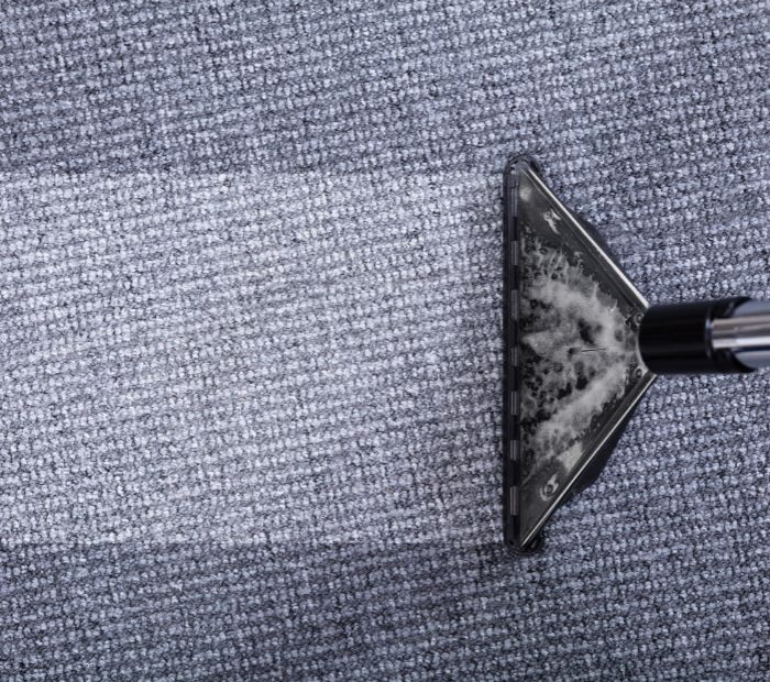 Steam Carpet cleaning process