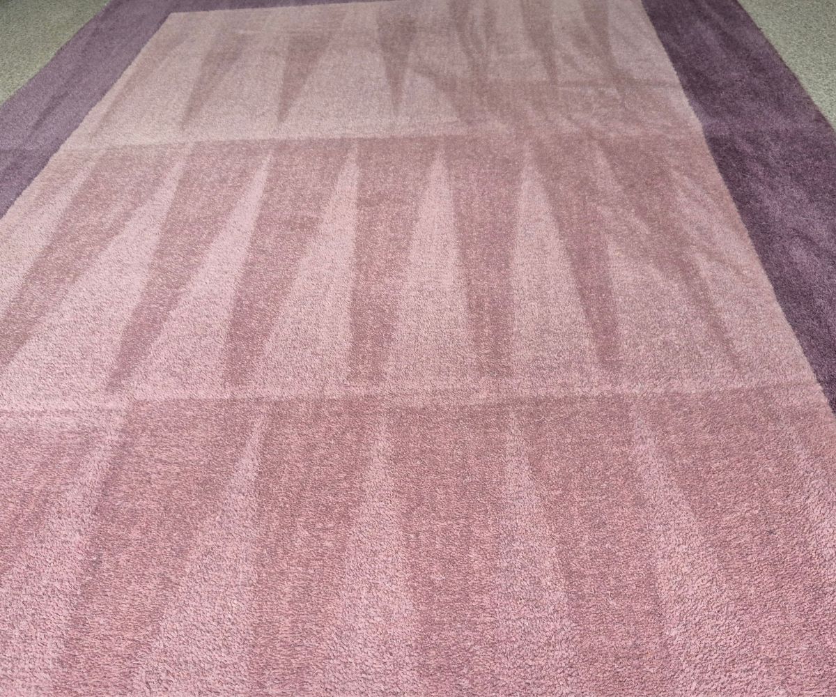 Clean wool rug after professional rug cleaning in Royton, Greater Manchester